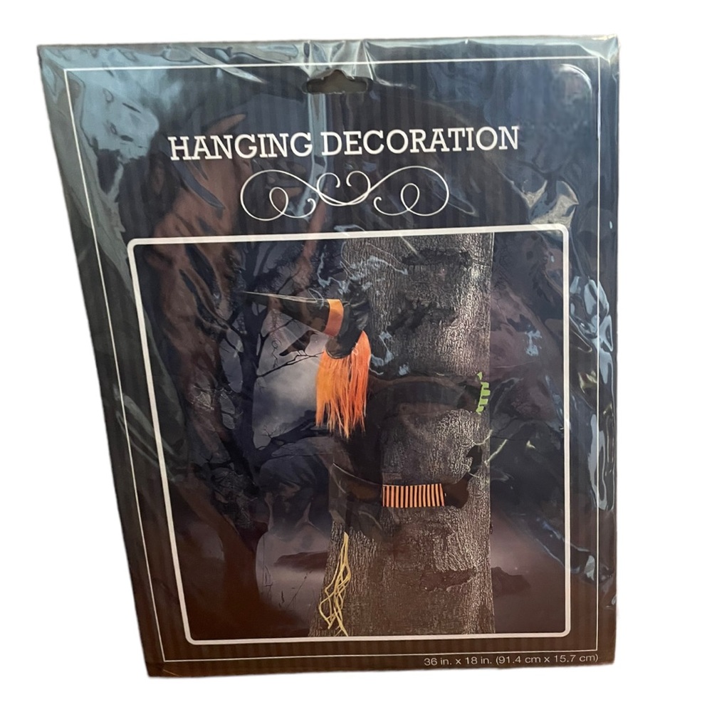 Halloween 36x18” Witch Hanging On a Tree Outdoor Decorative Accent NWT - Picture 9 of 9